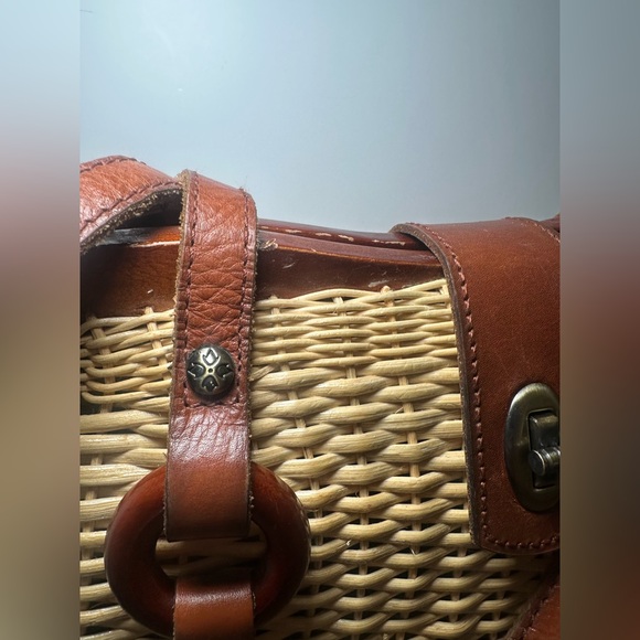Patricia Nash Marcianise Satchel Spins Wicker Collection Basket Purse. - Picture 4 of 11